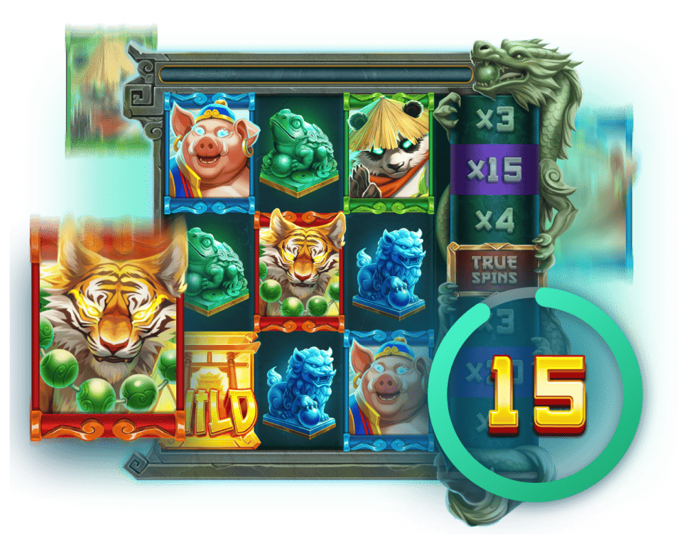 Licensed online slot "Dragon Reel" — activate True Spins to receive 15 free spins with filtered top 70% symbols by profitability, increasing win frequency by +40% and average payout by +200%. High RTP gambling game with Dragon Reel multipliers, cascading wins, and mystical theme. Play licensed slots on desktop or mobile via Traflow Media platform, access full catalog, receive generous welcome bonuses, and enjoy secure, thrilling online casino entertainment.
